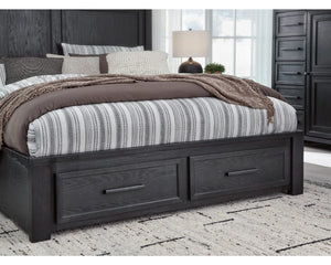 Foyland California King Panel Storage Bed