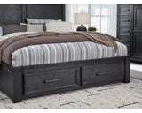 Foyland King Panel Storage Bed