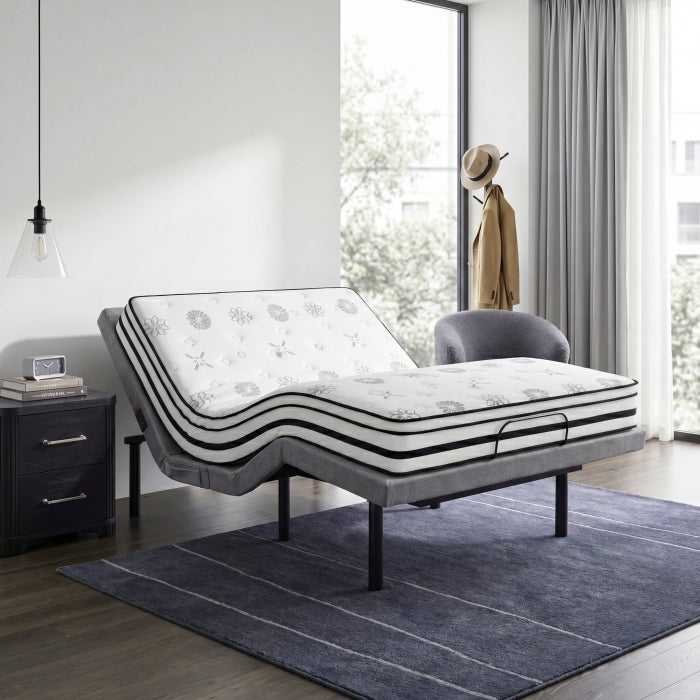 Flex Collection Full Power Head and Foot Adjustable Bed Frame with Massage, Zero Gravity, Charging Ports and Nightlight