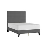54" Charcoal Microfiber Platform Bed