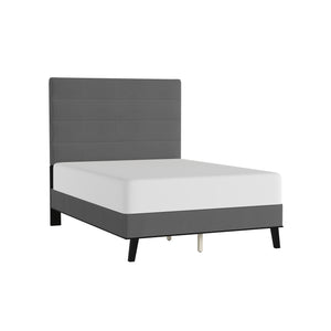 54" Charcoal Microfiber Platform Bed
