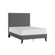54" Charcoal Microfiber Platform Bed 54" Charcoal Microfiber Platform Bed