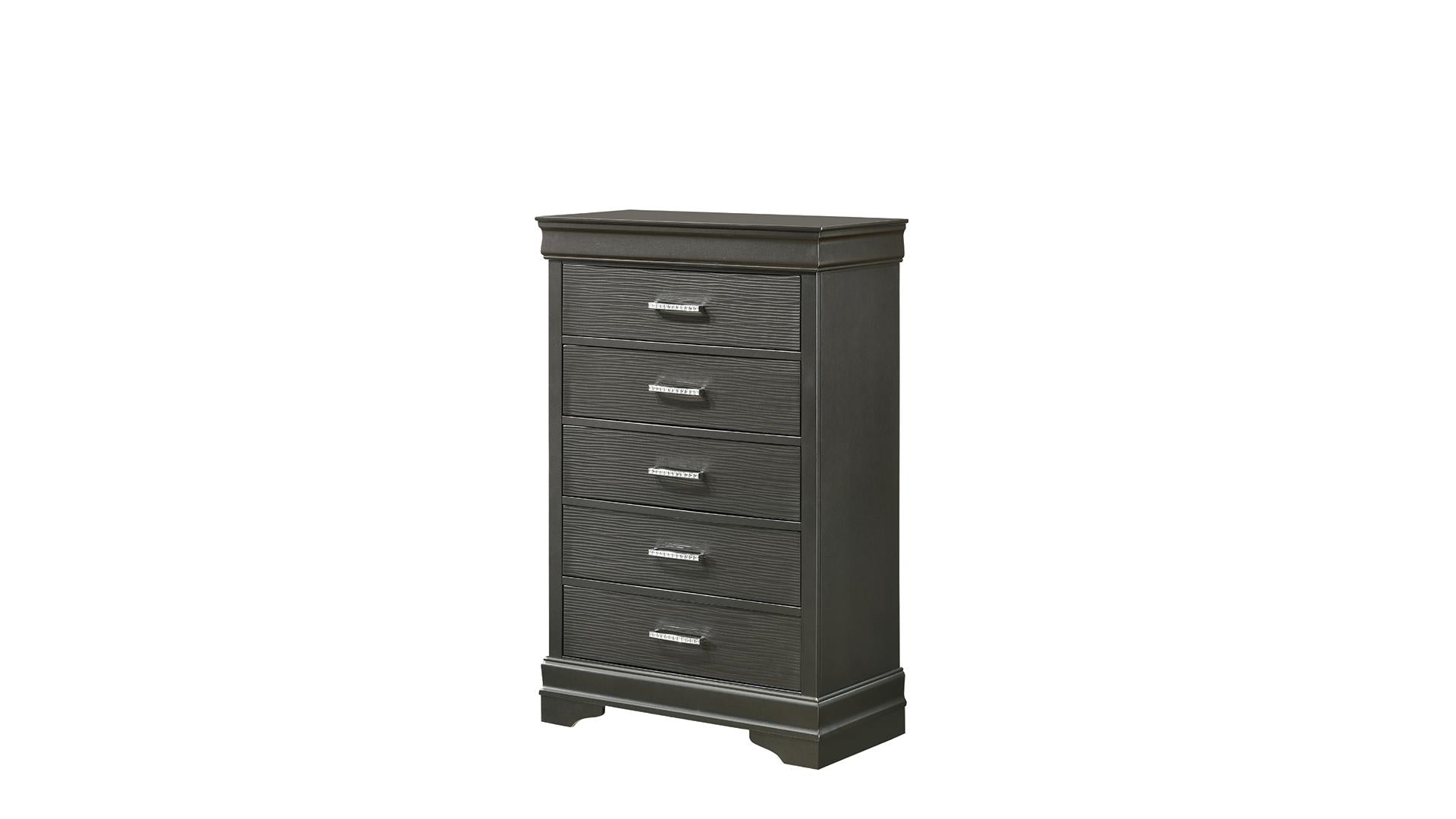POMPEI METALLIC LED Bedroom 5PC Set