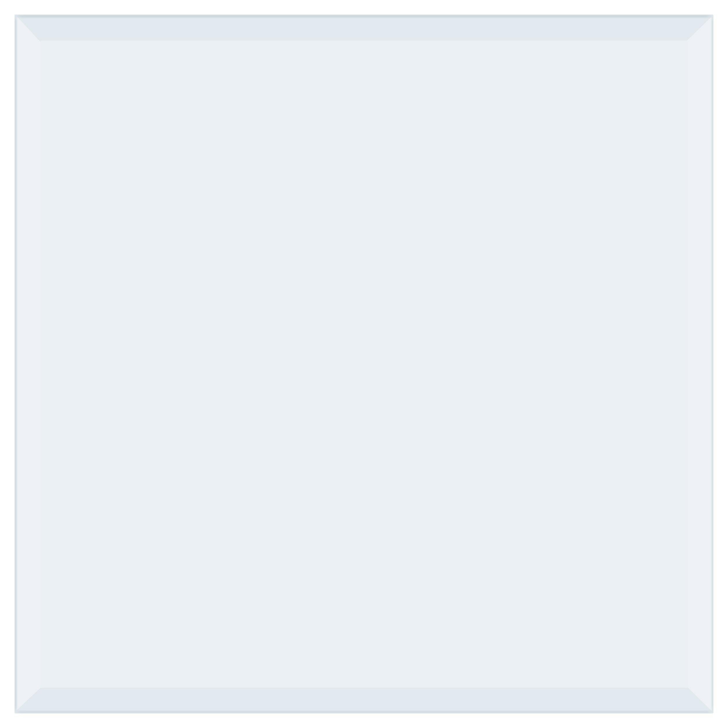 24x24-inch 6mm Rectangular Clear Tempered Glass Top