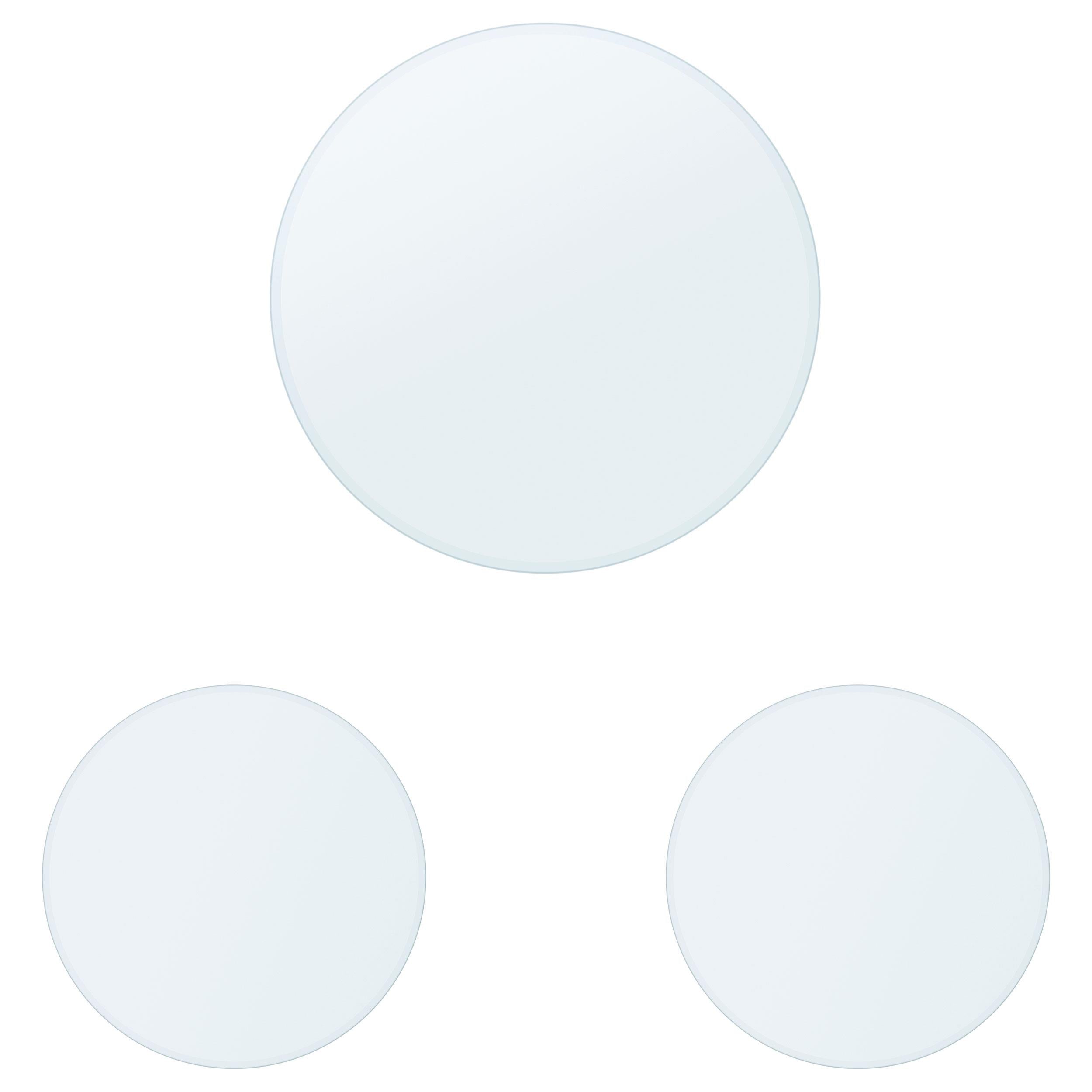3-piece Occasional Table Clear Tempered Glass Top