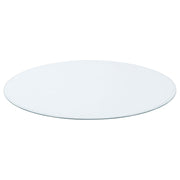 25-inch 8mm Round Clear Tempered Glass Top