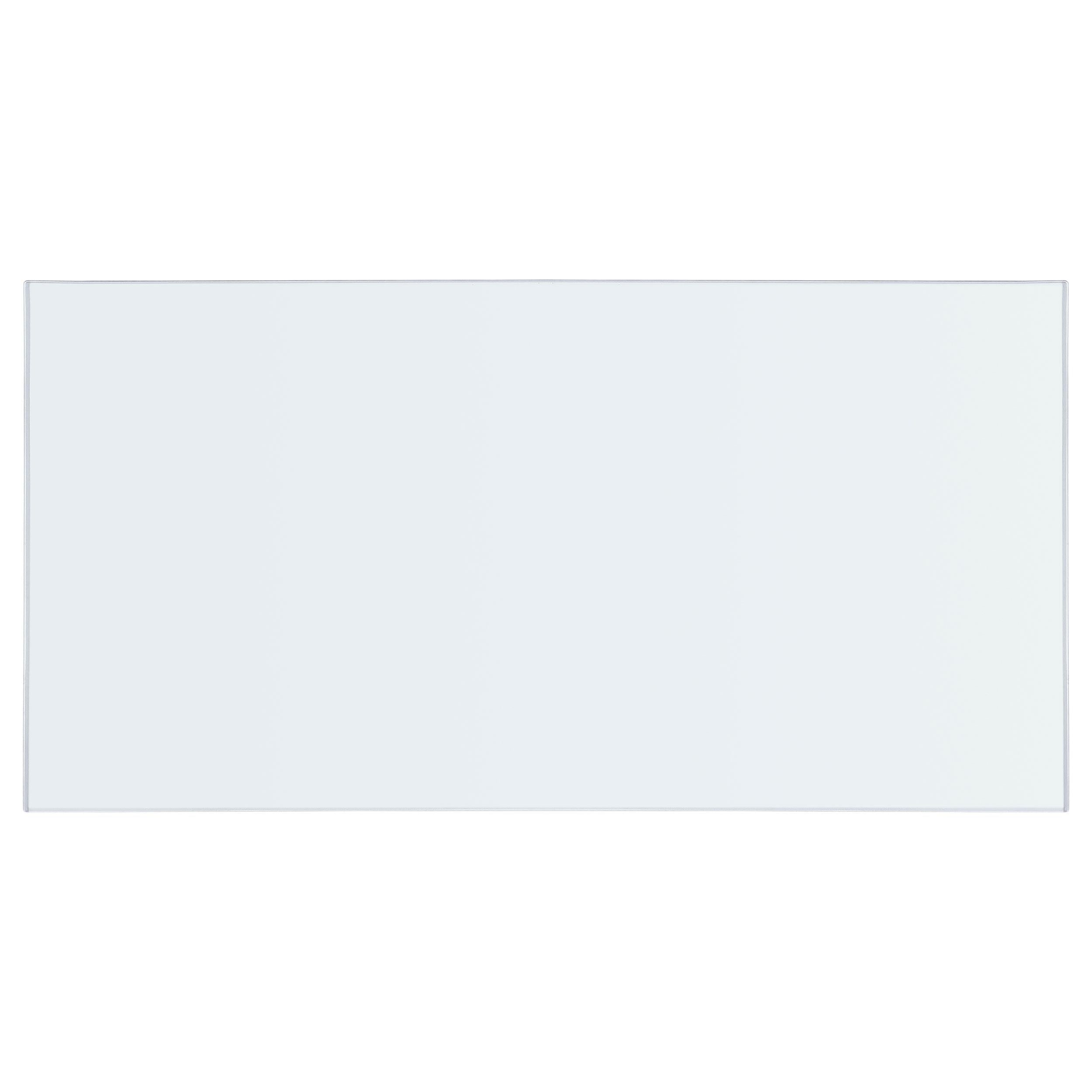 72x40-inch 12mm Rectangular Clear Tempered Glass Top