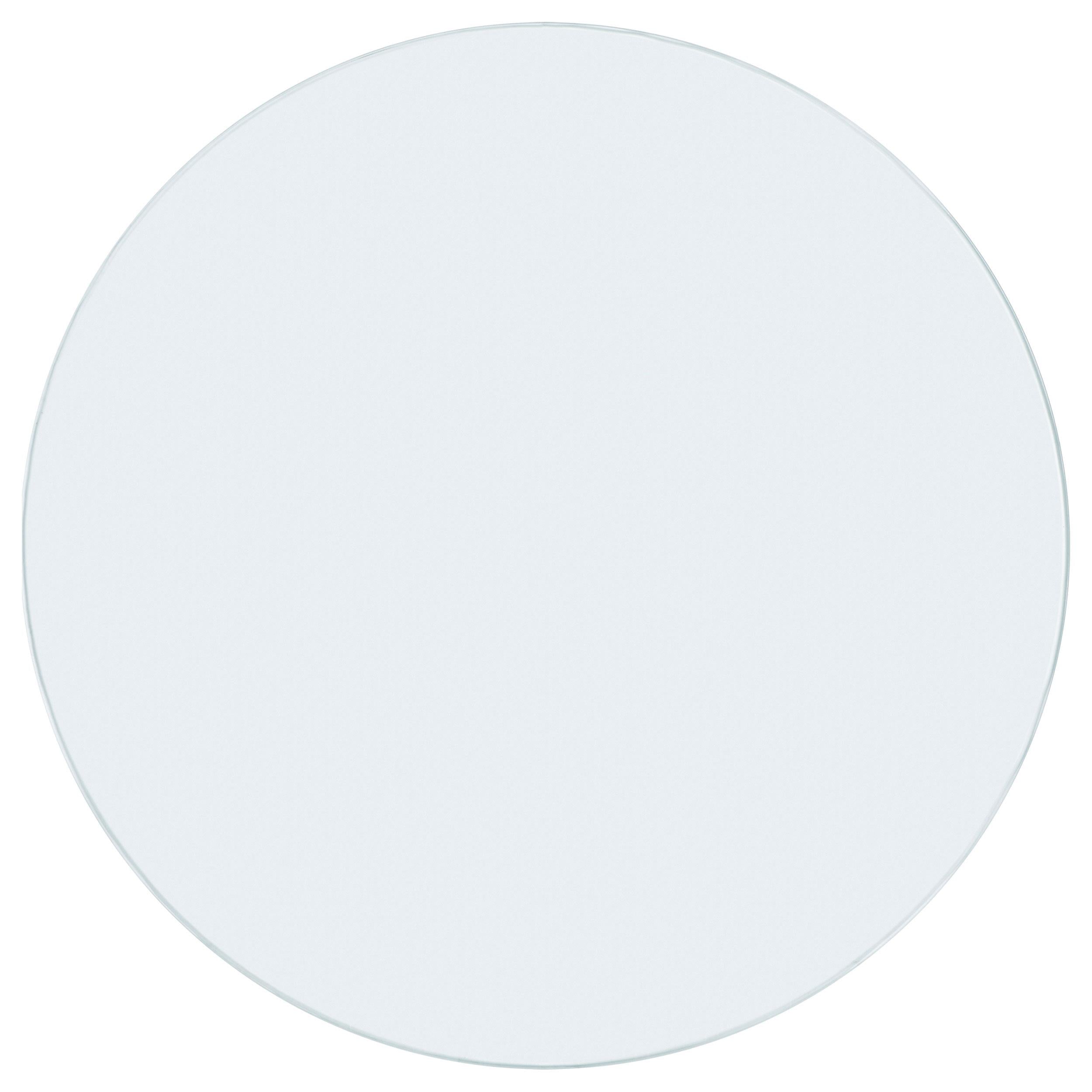 48-inch 10mm Round Clear Tempered Glass Top