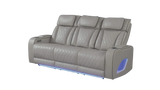 Aurora Massaging Leather Sofa & Loveseat Set
