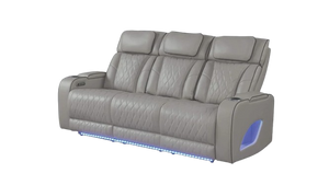 Aurora Massaging Leather Sofa & Loveseat Set