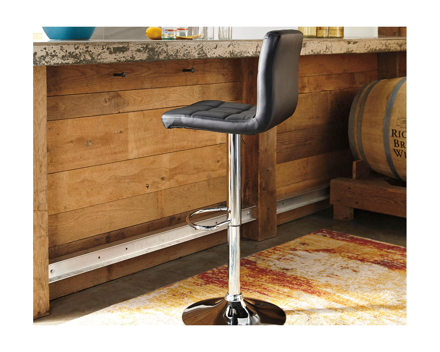 Bellatier Adjustable Height Bar Stool (Set of 2)