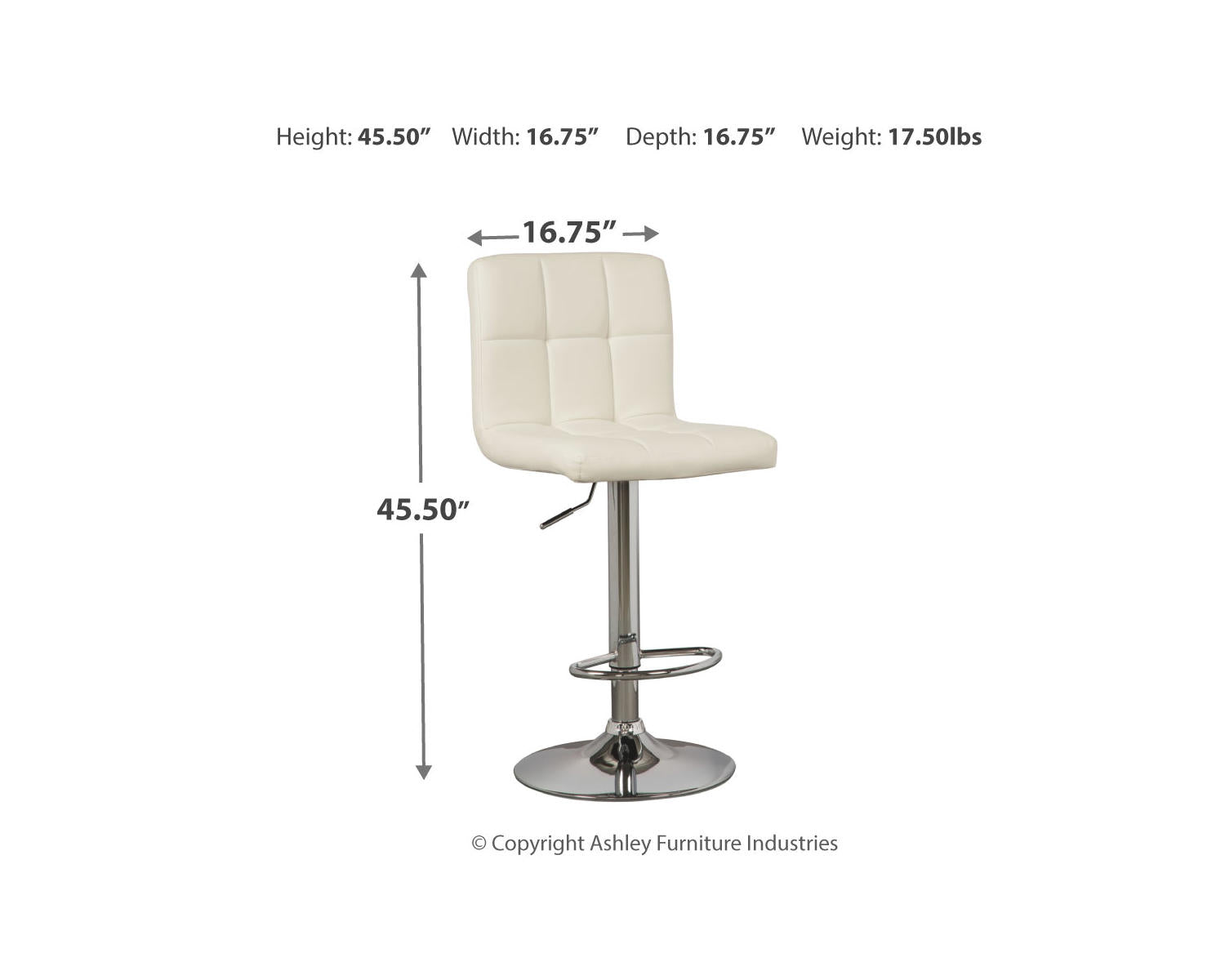 Bellatier Adjustable Height Bar Stool