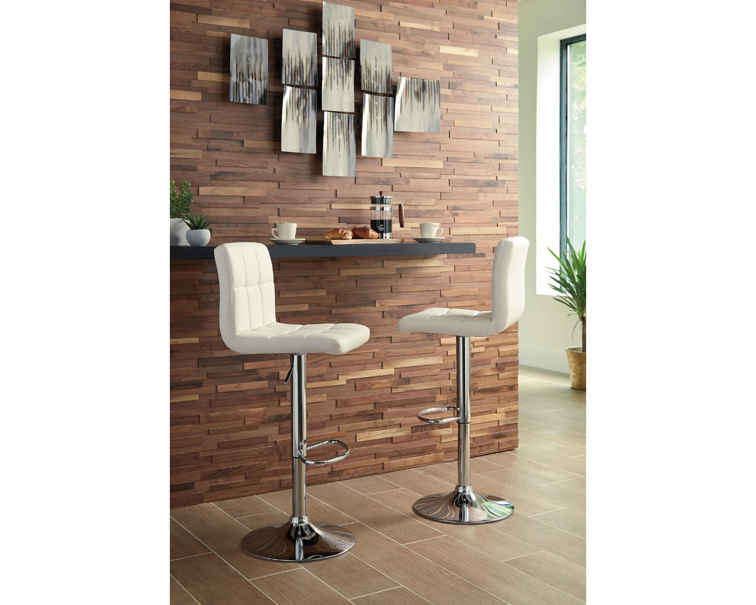 Bellatier Adjustable Height Bar Stool (Set of 2)