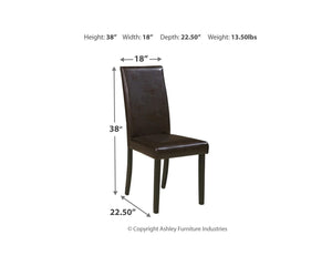 Silla de comedor Kimonte (juego de 2)