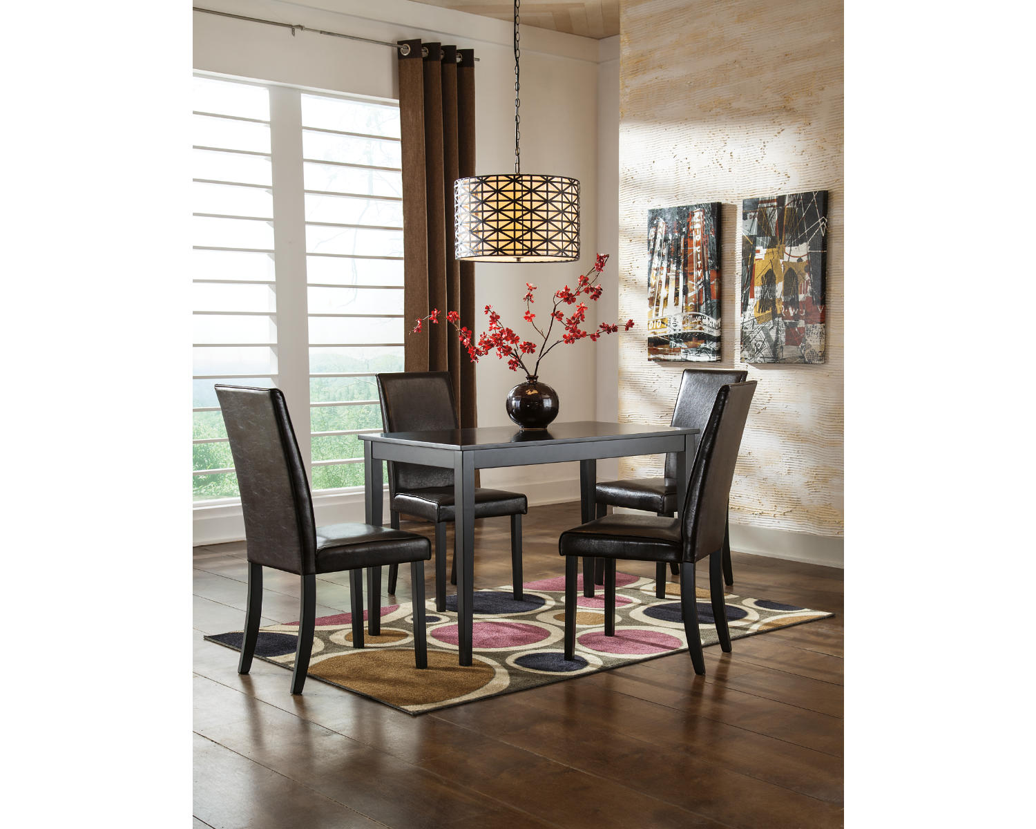 Kimonte Dining Table and 4 Chairs