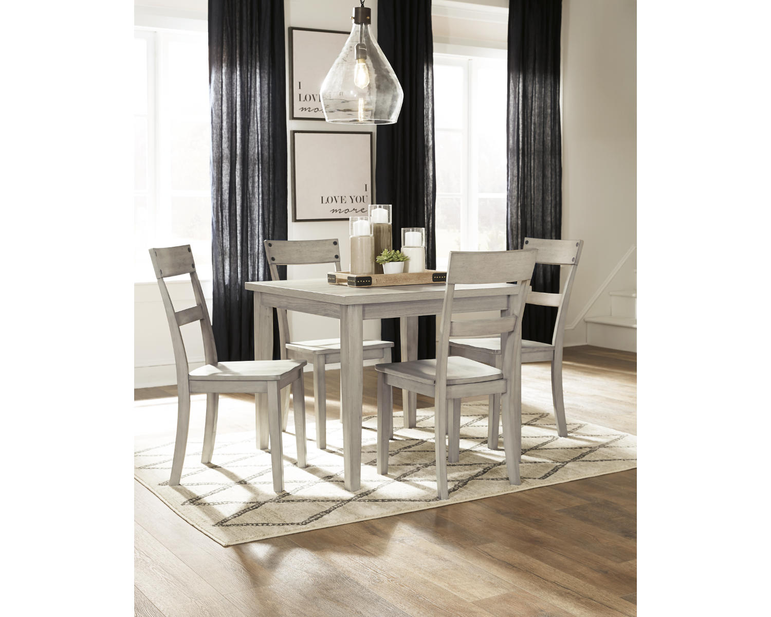 Loratti Dining Table and Chairs (Set of 5)