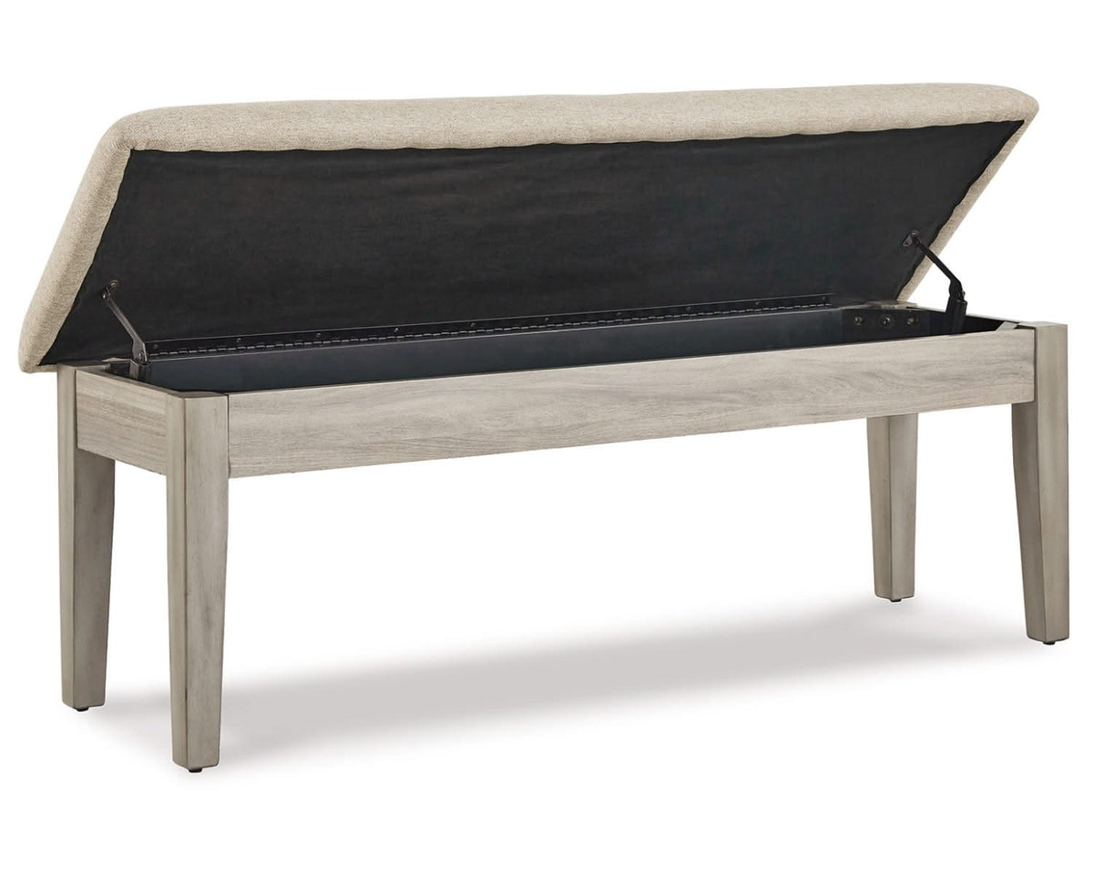 Parellen Dining Table, 2 Chairs and Bench
