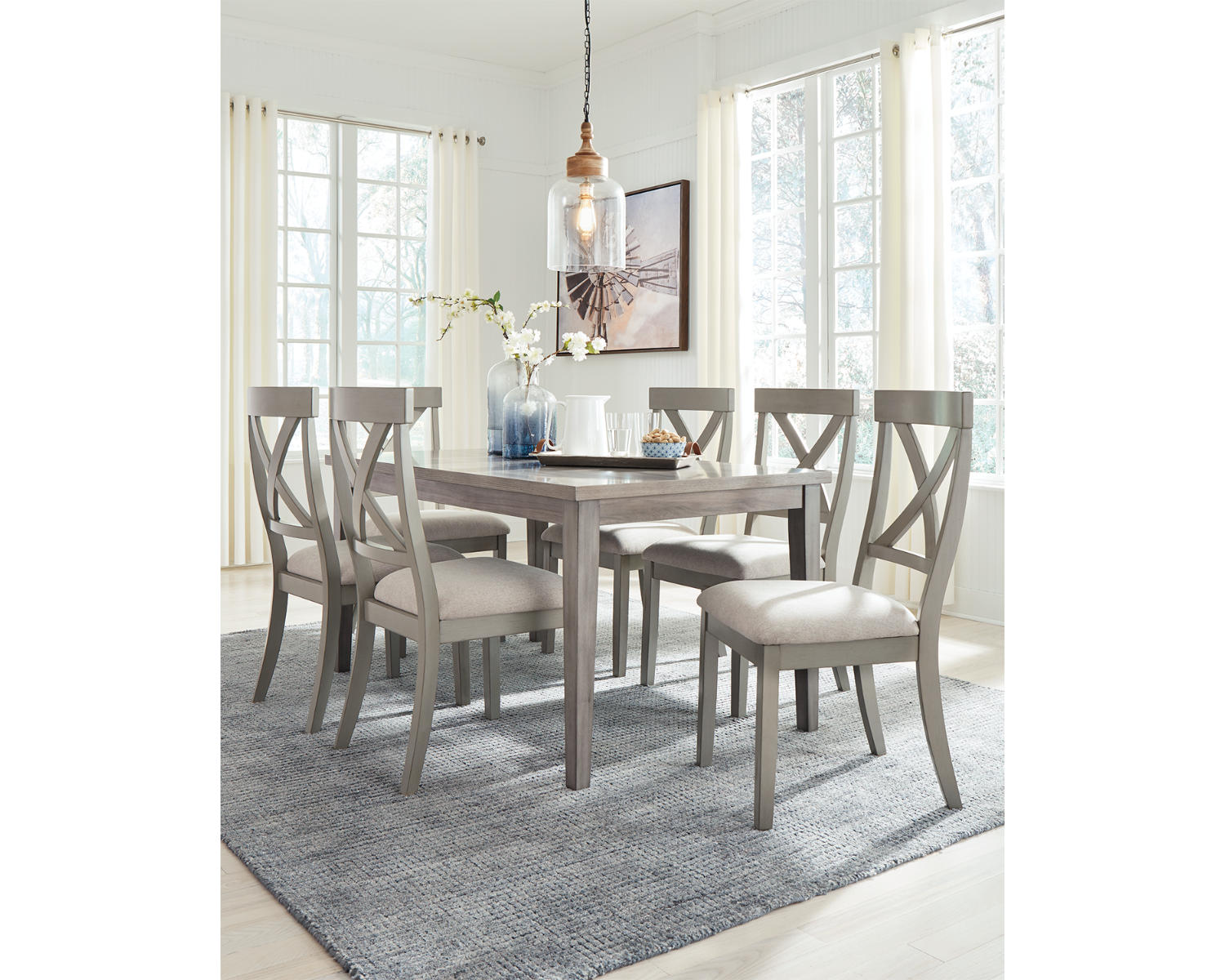 Parellen Dining Table and 6 Chairs