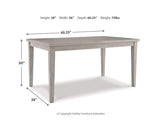 Parellen Dining Table, 2 Chairs and Bench