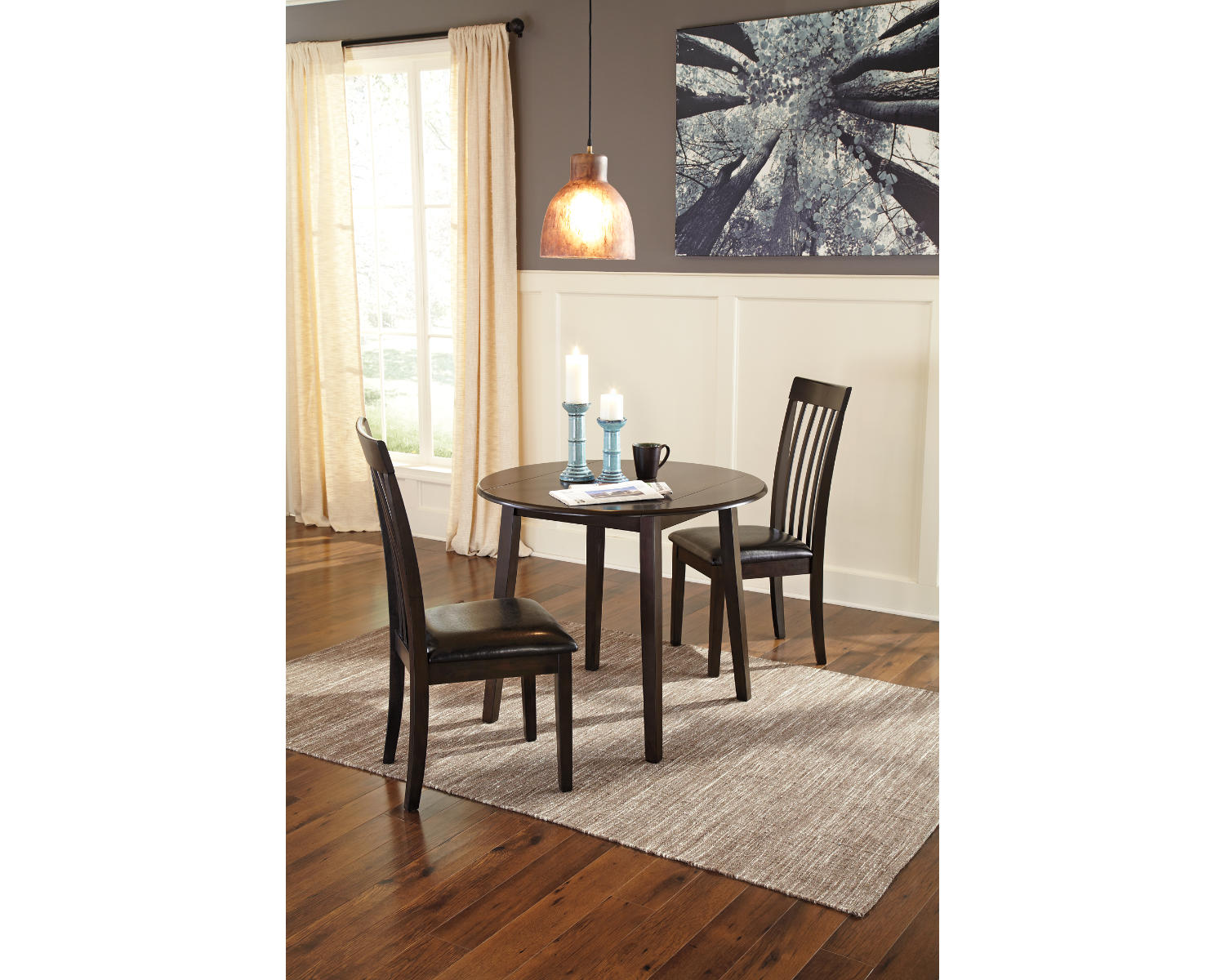 Hammis Dining Table with 2 Chairs