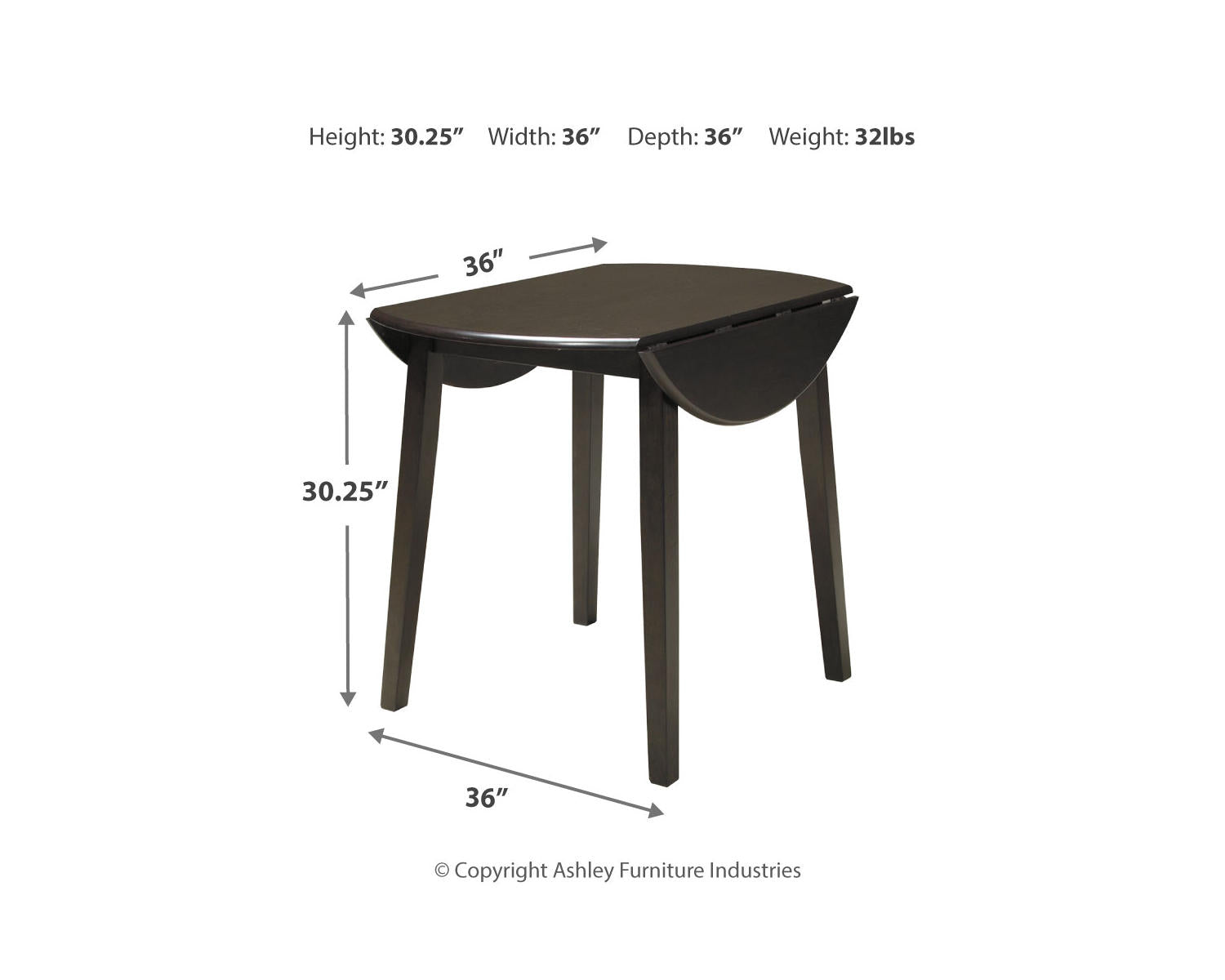 Hammis Dining Table with 2 Chairs