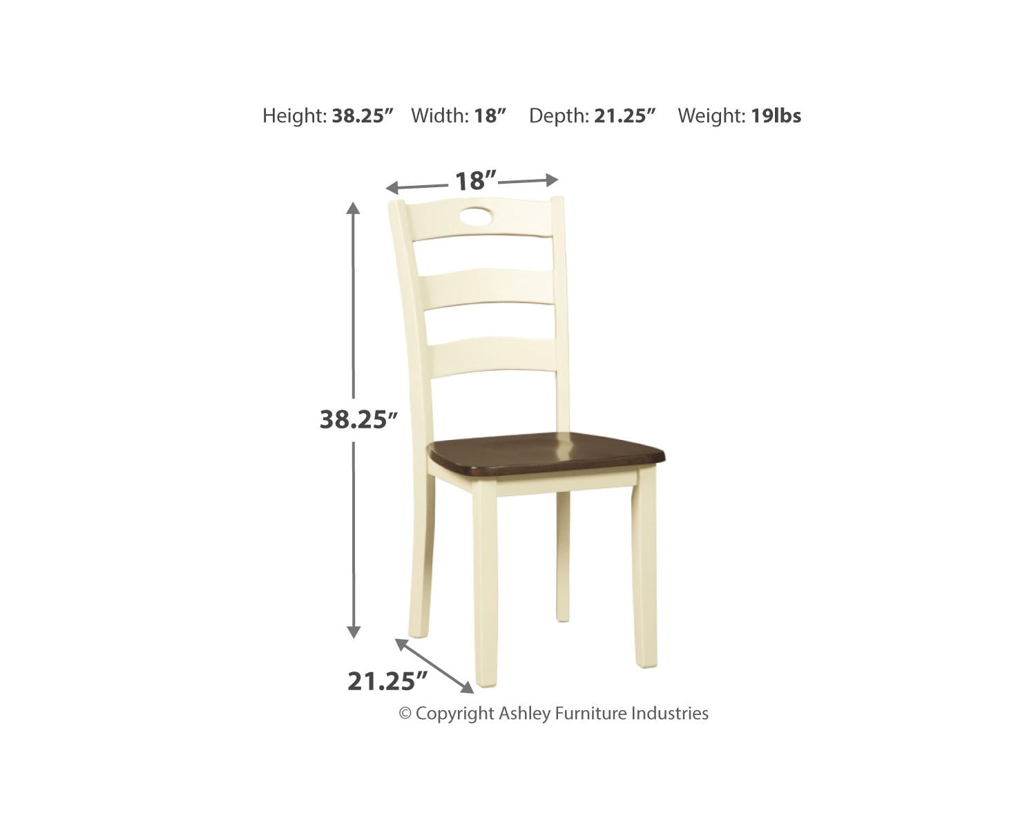 Woodanville Dining Table with 2 Chairs