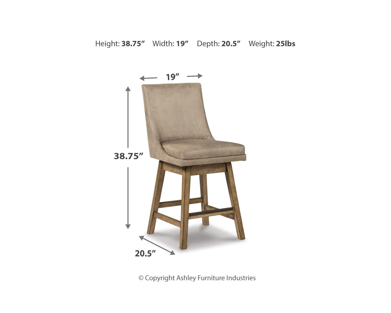 Tallenger Counter Height Bar Stool (Set of 2)