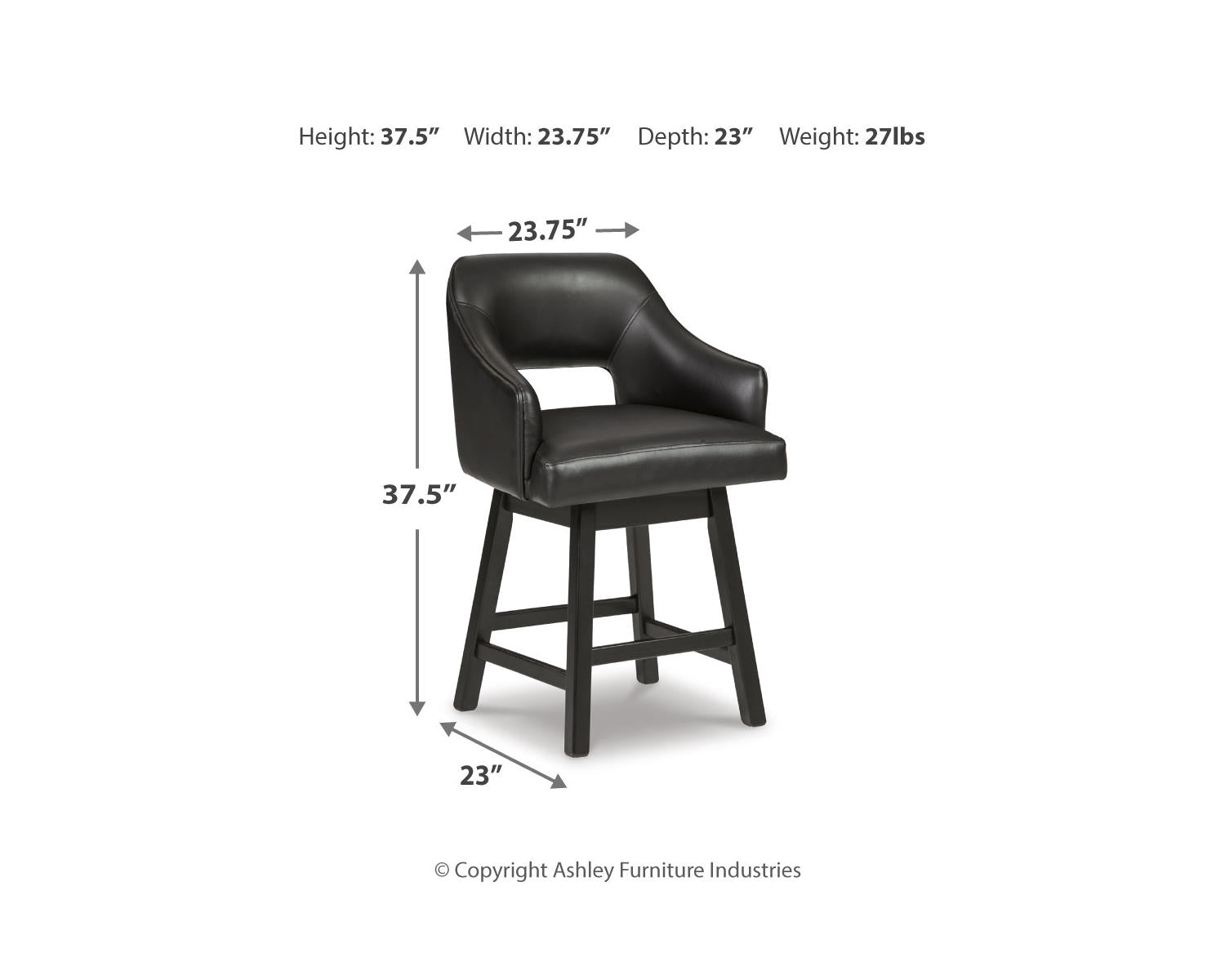 Tallenger Counter Height Bar Stool (Set of 2)