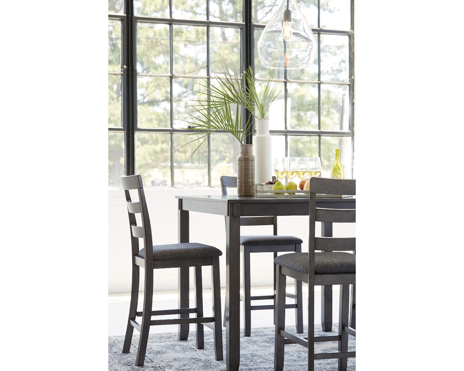 Bridson Counter Height Dining Table and Bar Stools (Set of 5)