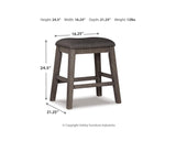 Caitbrook Counter Height Dining Table and 4 Barstools