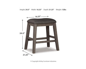 Caitbrook Counter Height Dining Table and 4 Barstools