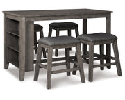 Caitbrook Counter Height Dining Table and 4 Barstools
