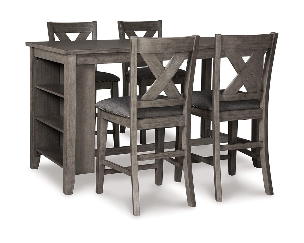 Caitbrook Counter Height Dining Table and 4 Barstools