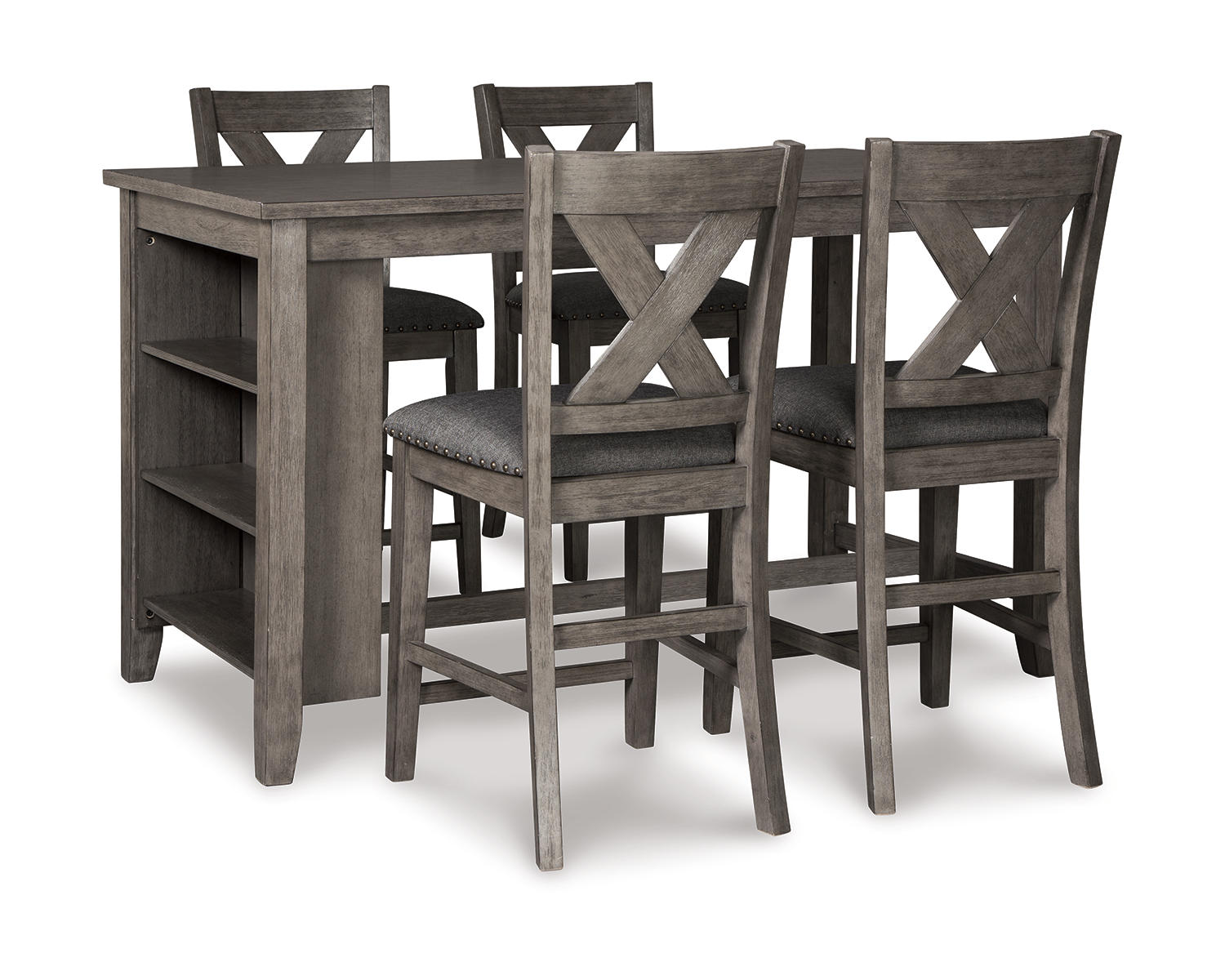 Caitbrook Counter Height Dining Table and 4 Barstools