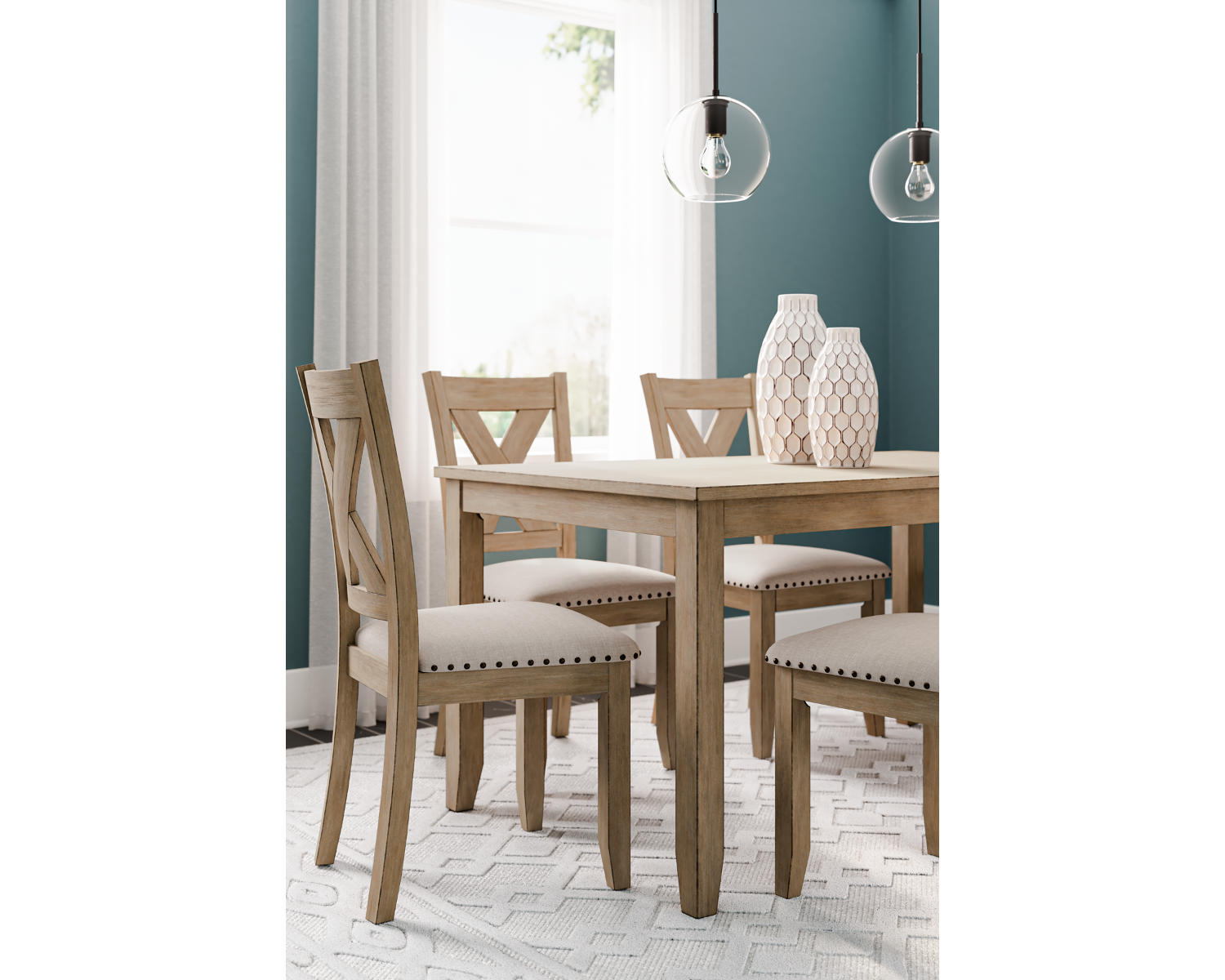 Sanbriar Dining Table and Chairs (Set of 7)