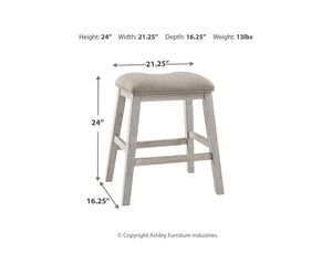 Taburete de bar Skempton de altura de mostrador (juego de 2)