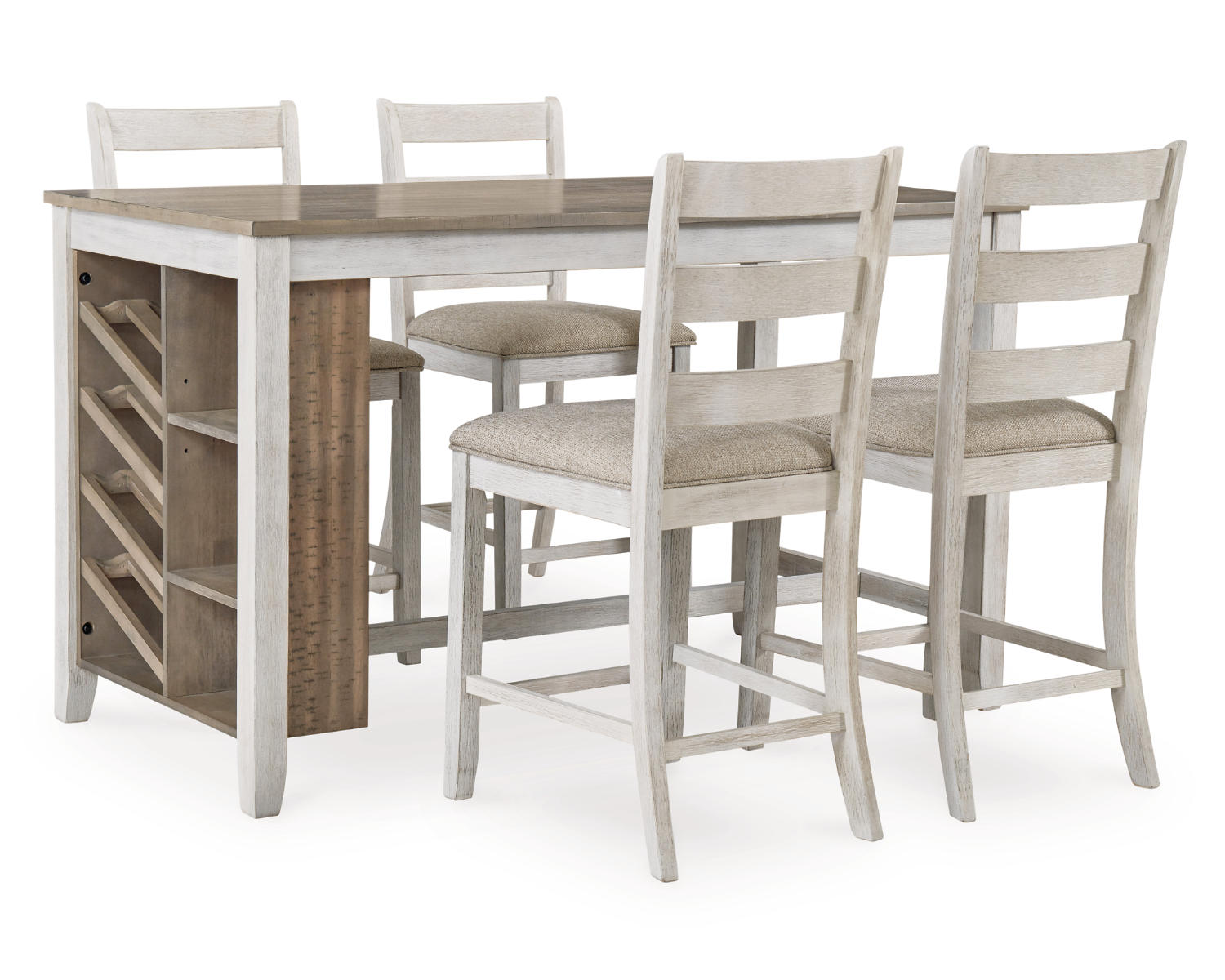 Skempton Counter Height Dining Table and 4 Barstools