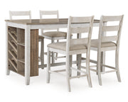 Skempton Counter Height Dining Table and 4 Barstools