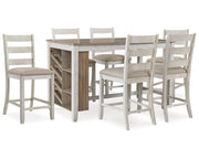 Skempton Counter Height Dining Table and 6 Barstools