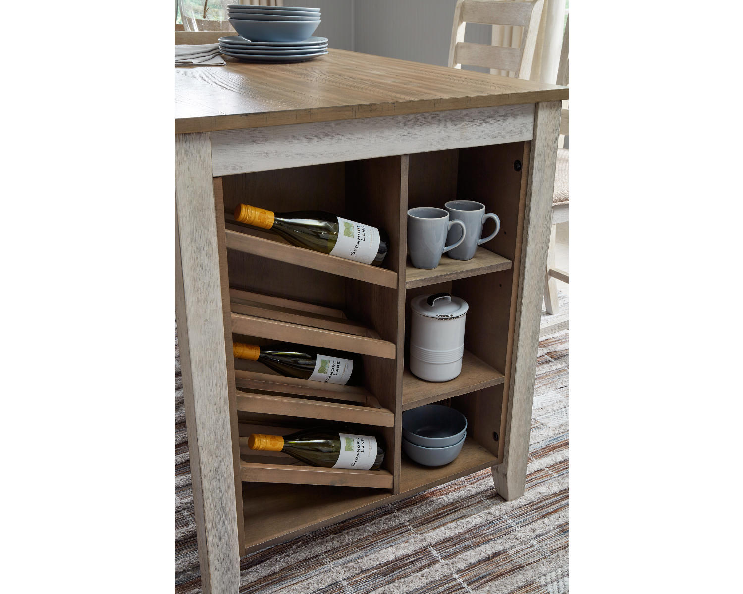 Skempton Counter Height Dining Table and 4 Barstools