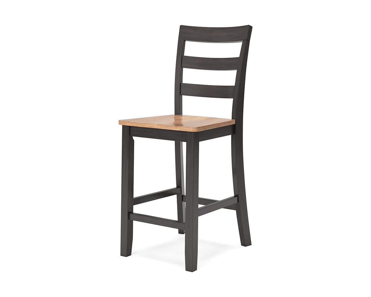 Mesa de comedor Gesthaven de altura de mostrador y 2 taburetes
