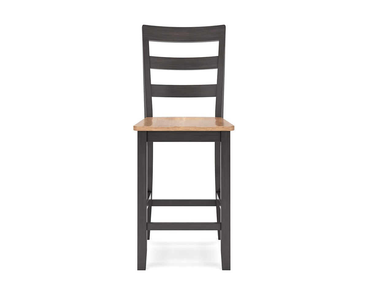 Mesa de comedor Gesthaven de altura de mostrador y 2 taburetes