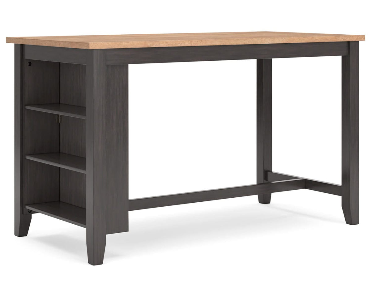 Mesa de comedor Gesthaven de altura de mostrador y 4 taburetes