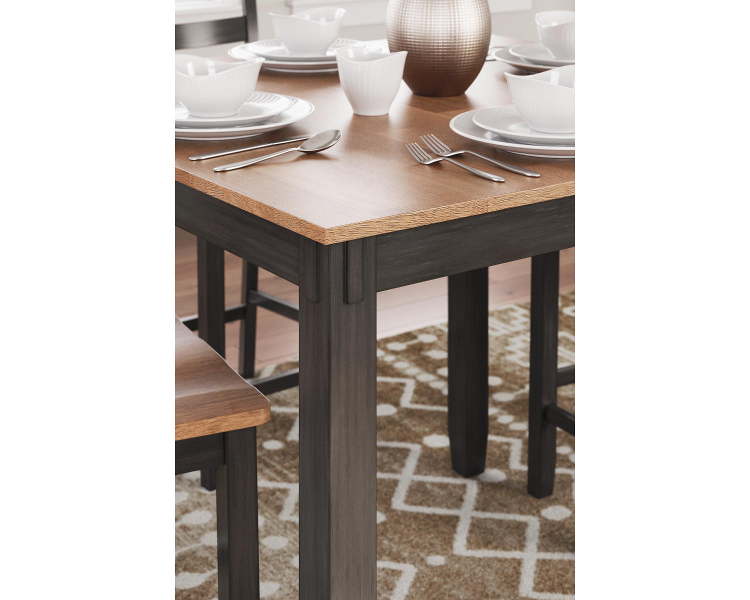 Gesthaven Counter Height Dining Table and 4 Barstools (Set of 5)