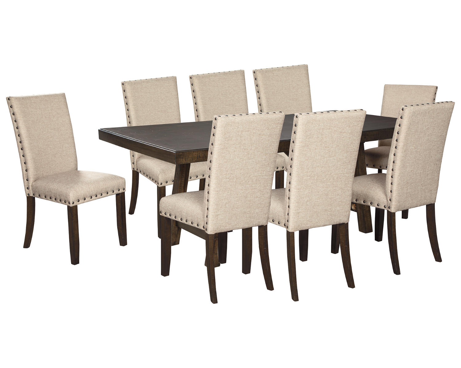 Rokane Dining Table and 8 Chairs