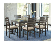 Rokane Dining Table and Chairs (Set of 7)