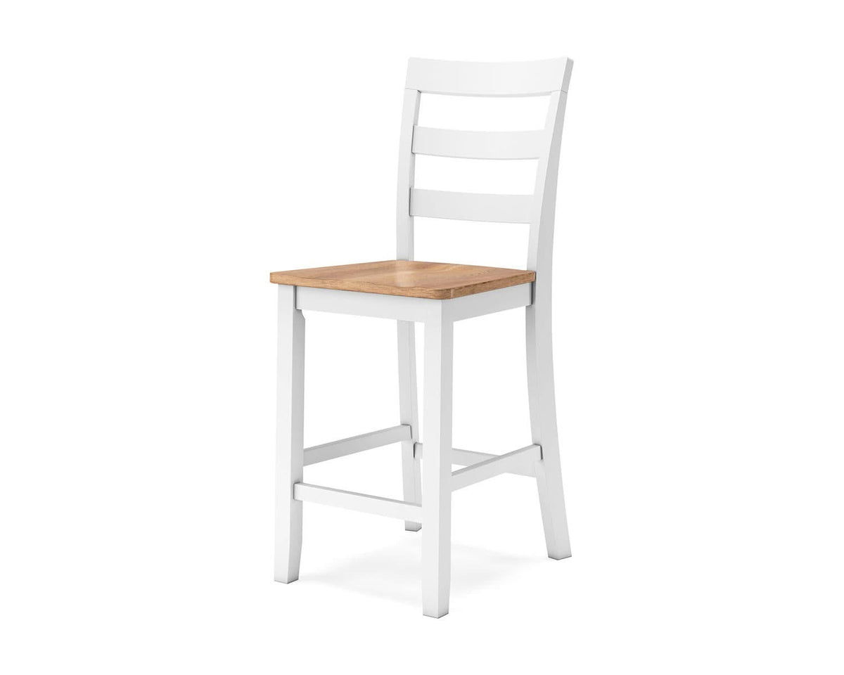 Mesa de comedor Gesthaven de altura de mostrador y 2 taburetes