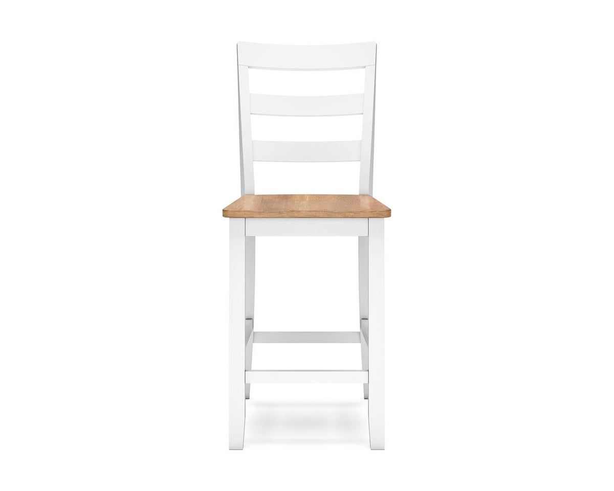 Mesa de comedor Gesthaven de altura de mostrador y 2 taburetes