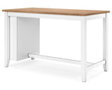 Mesa de comedor Gesthaven de altura de mostrador y 2 taburetes
