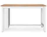 Mesa de comedor Gesthaven de altura de mostrador y 2 taburetes